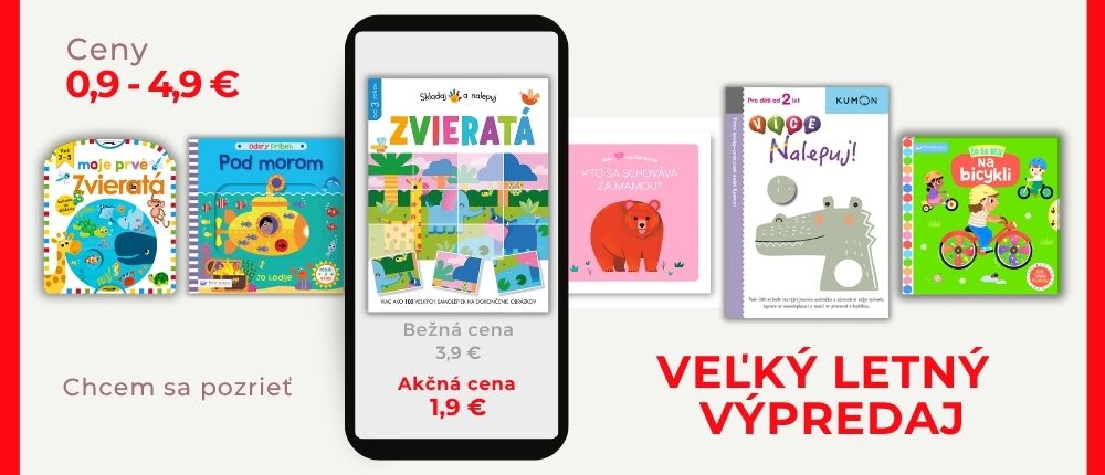 Veľký letný výpredaj - knihy pre deti od 1.90 €